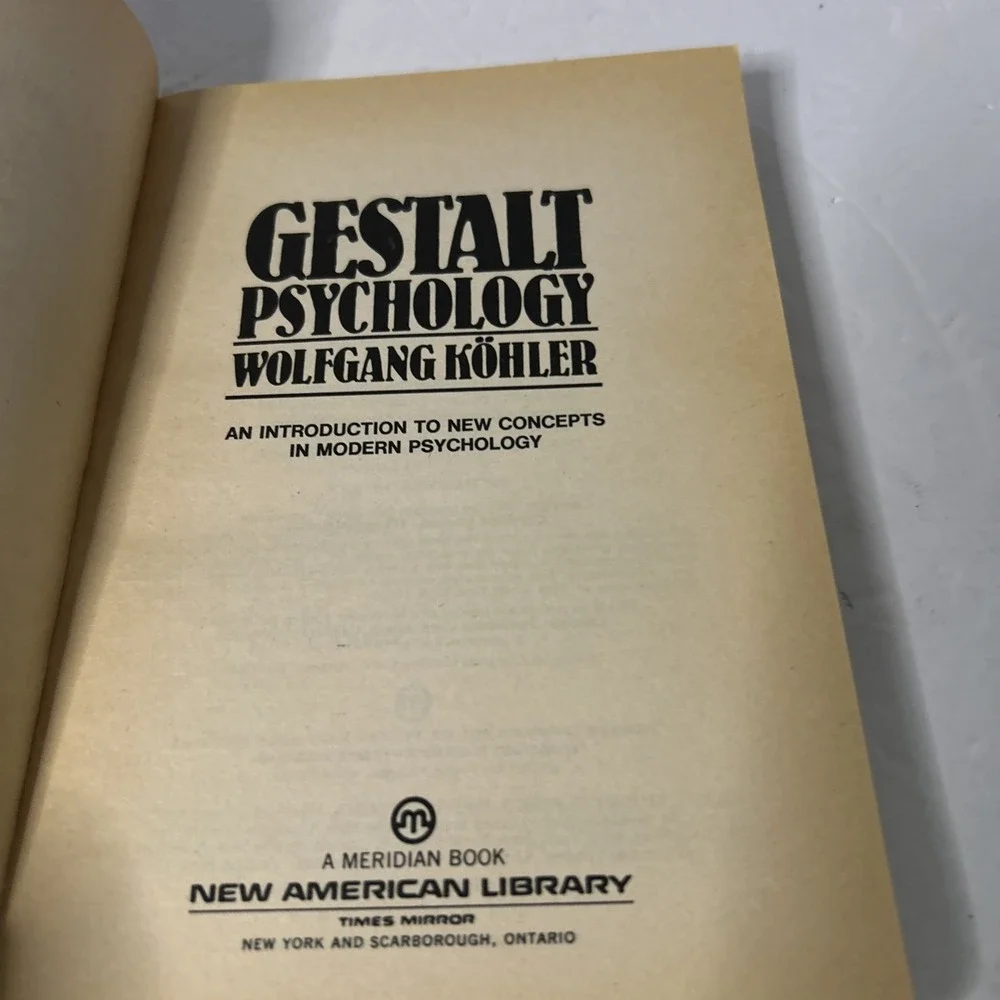 Gestalt Psychology by Kohler